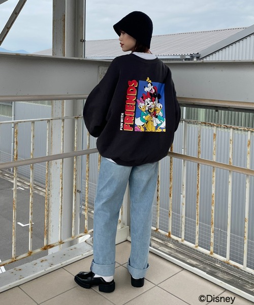 RODEO CROWNS WIDE BOWL（ロデオクラウンズワイドボウル）の「(M&F)FRIENDSスウェットトップス WL（Tシャツ/カットソー・レディース・オレンジ/アイボリー/チャコールグレー・FREE）」の18枚目の写真