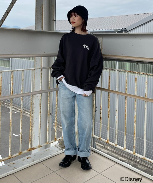 RODEO CROWNS WIDE BOWL（ロデオクラウンズワイドボウル）の「(M&F)FRIENDSスウェットトップス WL（Tシャツ/カットソー・レディース・オレンジ/アイボリー/チャコールグレー・FREE）」の19枚目の写真