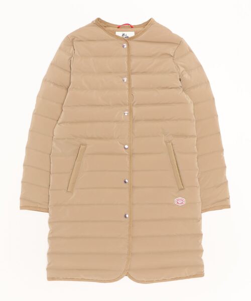 Vincent et Mireille（バンソンエミレイユ）の「ステッチレスダウンロングカーディガン　ウィメンズ／STITCHLESS DOWN   LONG CARDIGAN  WOMENS（テーラードジャケット・レディース・ライトベージュ/ダークグリーン/ネイビー/ブラック/ホワイト・36/38/34）」の4枚目の写真