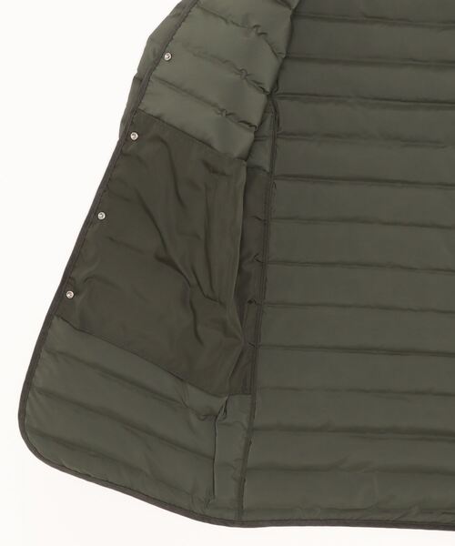 Vincent et Mireille（バンソンエミレイユ）の「ステッチレスダウンロングカーディガン　ウィメンズ／STITCHLESS DOWN   LONG CARDIGAN  WOMENS（テーラードジャケット・レディース・ライトベージュ/ダークグリーン/ネイビー/ブラック/ホワイト・36/38/34）」の7枚目の写真