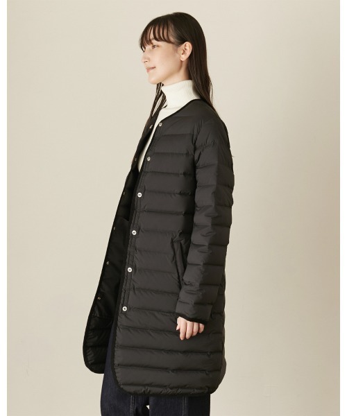 Vincent et Mireille（バンソンエミレイユ）の「ステッチレスダウンロングカーディガン　ウィメンズ／STITCHLESS DOWN   LONG CARDIGAN  WOMENS（テーラードジャケット・レディース・ライトベージュ/ダークグリーン/ネイビー/ブラック/ホワイト・36/38/34）」の9枚目の写真