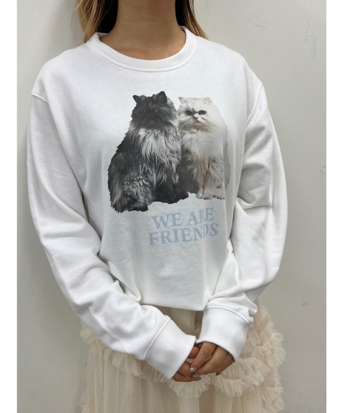 WC（ダブル シー）の「キャットプリントBIGスウェット（スウェット・レディース・ピンク/サックスブルー・FREE）」の16枚目の写真