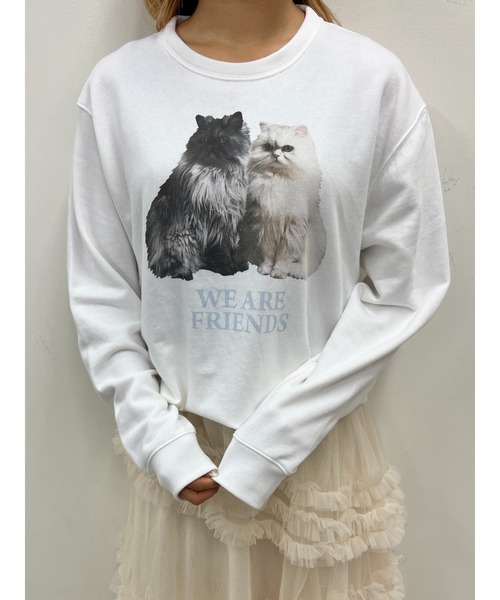 WC（ダブル シー）の「キャットプリントBIGスウェット（スウェット・レディース・ピンク/サックスブルー・FREE）」の17枚目の写真