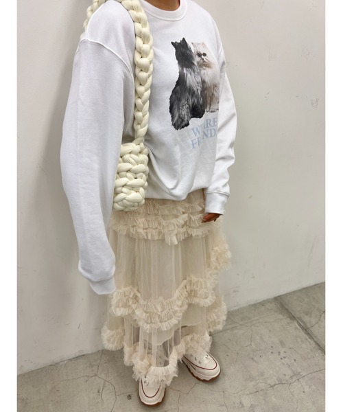 WC（ダブル シー）の「キャットプリントBIGスウェット（スウェット・レディース・ピンク/サックスブルー・FREE）」の18枚目の写真