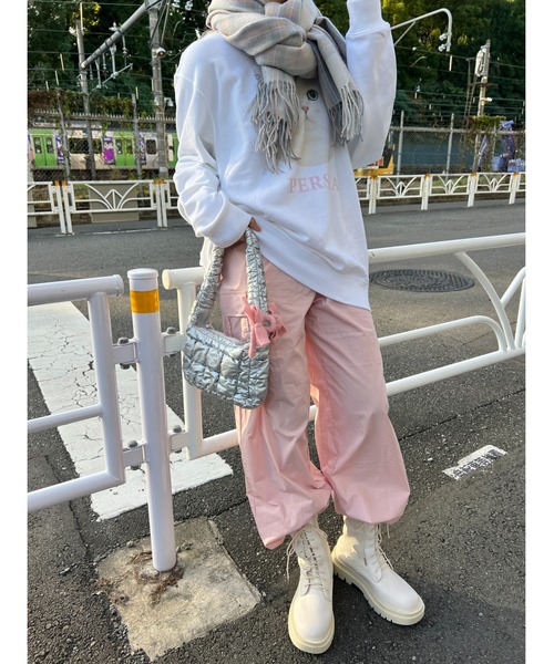 WC（ダブル シー）の「キャットプリントBIGスウェット（スウェット・レディース・ピンク/サックスブルー・FREE）」の12枚目の写真