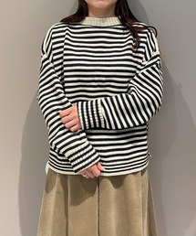 Le Tricoteur | Le Tricoteur | ウール ドロップショルダーガンジーセーター WOMEN(ニット/セーター)