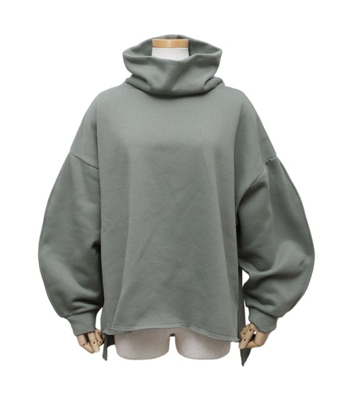 reca（レカ）の「オフタートルプルオーバー（スウェット・レディース・キナリ/ブラック/グレイッシュブルー・FREE）」の13枚目の写真