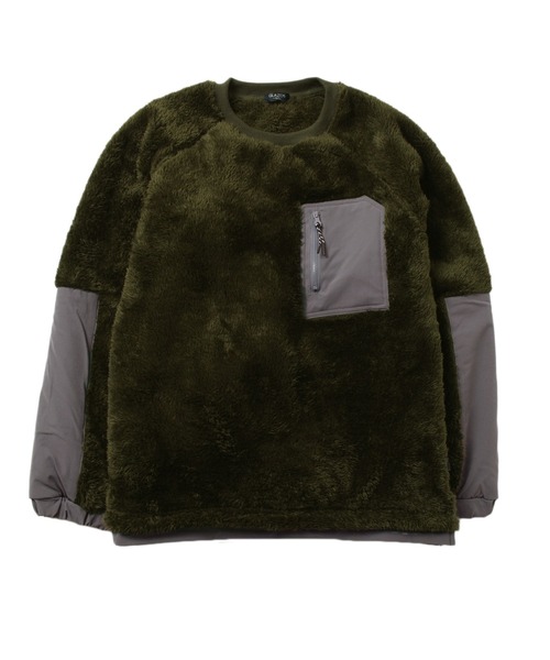 PEN FIELD（ペンフィールド）の「【Penfield】ボア・別布切り替えプルオーバー（スウェット・キッズ・カーキ/ネイビー/オフホワイト/ブラウン・140cm/150cm/160cm/170cm）」の10枚目の写真