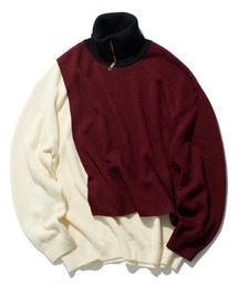 CULLNI | DJ松永コラボ別注 ZIP TURTLE NECK LAYRERED KNIT(ニット/セーター)