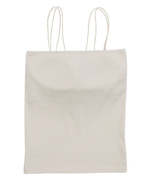 select MOCA（セレクトモカ）の「お気に入り17万件突破！ダブルストラップカップ付きキャミソール（キャミソール・レディース・ダークブラウン/グレイッシュベージュ/アイボリー/ブラック/ブルー/カーキ/スミクロ/テラコッタ/キャメル・FREE/SMALL/LARGE）」の14枚目の写真