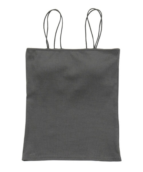 select MOCA（セレクトモカ）の「お気に入り17万件突破！ダブルストラップカップ付きキャミソール（キャミソール・レディース・ダークブラウン/グレイッシュベージュ/アイボリー/ブラック/ブルー/カーキ/スミクロ/テラコッタ/キャメル・FREE/SMALL/LARGE）」の17枚目の写真