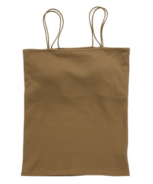 select MOCA（セレクトモカ）の「お気に入り17万件突破！ダブルストラップカップ付きキャミソール（キャミソール・レディース・ダークブラウン/グレイッシュベージュ/アイボリー/ブラック/ブルー/カーキ/スミクロ/テラコッタ/キャメル・FREE/SMALL/LARGE）」の20枚目の写真