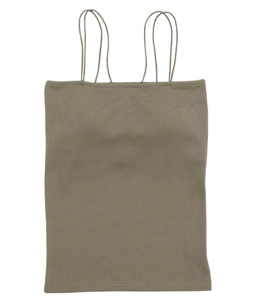 select MOCA（セレクトモカ）の「お気に入り17万件突破！ダブルストラップカップ付きキャミソール（キャミソール・レディース・ダークブラウン/グレイッシュベージュ/アイボリー/ブラック/ブルー/カーキ/スミクロ/テラコッタ/キャメル・FREE/SMALL/LARGE）」の13枚目の写真