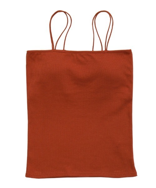 select MOCA（セレクトモカ）の「お気に入り17万件突破！ダブルストラップカップ付きキャミソール（キャミソール・レディース・ダークブラウン/グレイッシュベージュ/アイボリー/ブラック/ブルー/カーキ/スミクロ/テラコッタ/キャメル・FREE/SMALL/LARGE）」の18枚目の写真