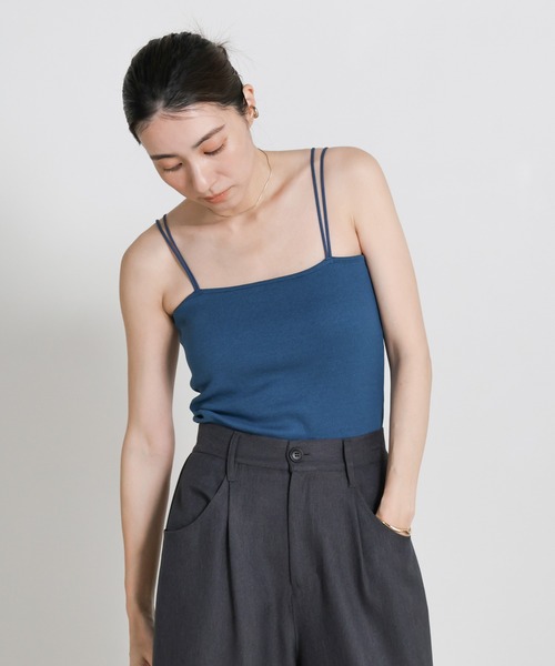 お気に入り17万件突破！ダブルストラップカップ付きキャミソール