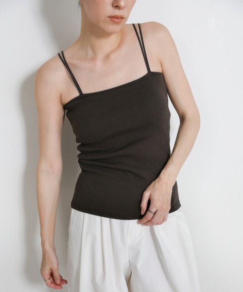 ダブルストラップカップ付きキャミソール（キャミソール）｜select