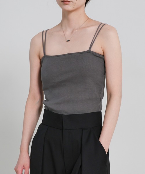 セール】ダブルストラップカップ付きキャミソール（キャミソール