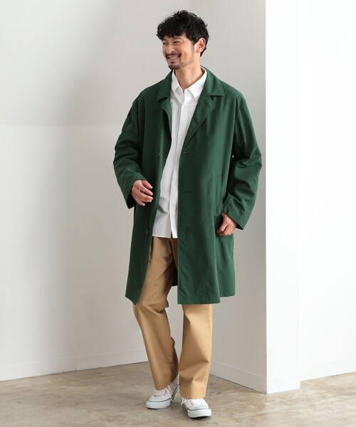 B:MING by BEAMS(ビーミングバイビームス)の「B:MING by BEAMS / 撥水 ラペルコート(ステンカラーコート・メンズ・ネイビー/ベージュ/ダークグリーン・SMALL/MEDIUM/LARGE/X-LARGE)」の6枚目の写真