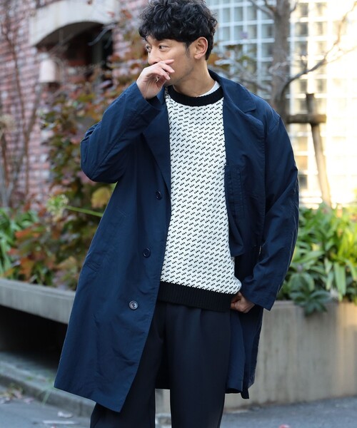 B:MING by BEAMS(ビーミングバイビームス)の「B:MING by BEAMS / 撥水 ラペルコート(ステンカラーコート・メンズ・ネイビー/ベージュ/ダークグリーン・SMALL/MEDIUM/LARGE/X-LARGE)」の15枚目の写真