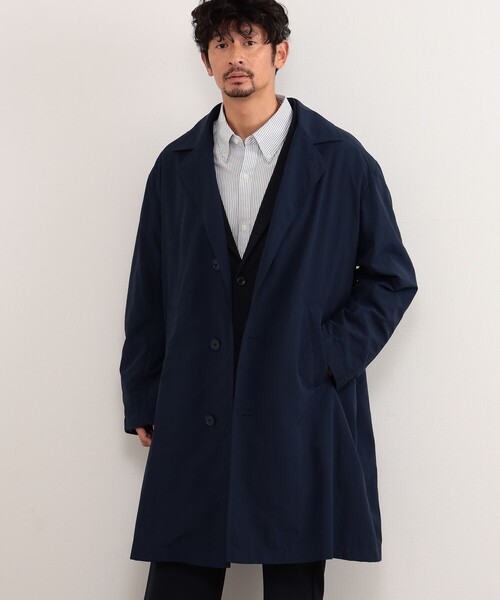 B:MING by BEAMS(ビーミングバイビームス)の「B:MING by BEAMS / 撥水 ラペルコート(ステンカラーコート・メンズ・ネイビー/ベージュ/ダークグリーン・SMALL/MEDIUM/LARGE/X-LARGE)」の16枚目の写真