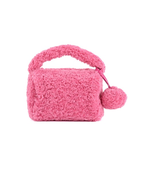 Narcissus（ナルシス）の「【Narcissus】モコモコバッグ（ハンドバッグ・レディース・グリーン/ピンク・FREE）」の2枚目の写真