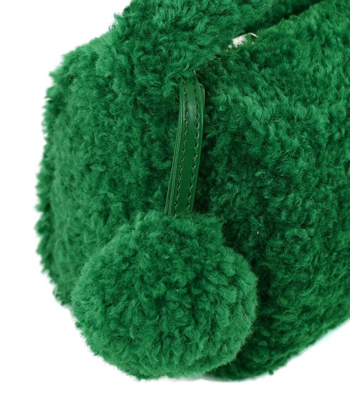 Narcissus（ナルシス）の「【Narcissus】モコモコバッグ（ハンドバッグ・レディース・グリーン/ピンク・FREE）」の3枚目の写真