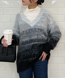 Lui's | グラデーションジャガードニット(ニット/セーター)