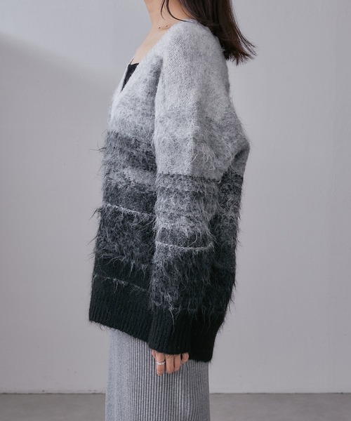 Lui's(ルイス)の「グラデーションジャガードニット(ニット/セーター・レディース・グレー/ブルー・FREE)」の17枚目の写真