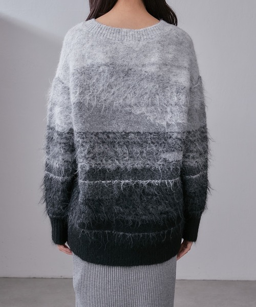 Lui's(ルイス)の「グラデーションジャガードニット(ニット/セーター・レディース・グレー/ブルー・FREE)」の18枚目の写真