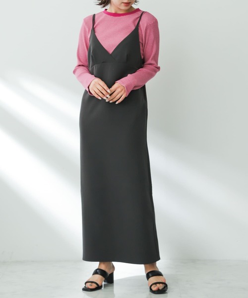 SENSE OF PLACE by URBAN RESEARCH（センスオブプレイスバイアーバンリサーチ）の「クルーネックリンガーボーダーTシャツ（Tシャツ/カットソー・レディース・ブラック系その他/ピンク系その他/グリーン系その他/ホワイト系その他・ONE）」の8枚目の写真