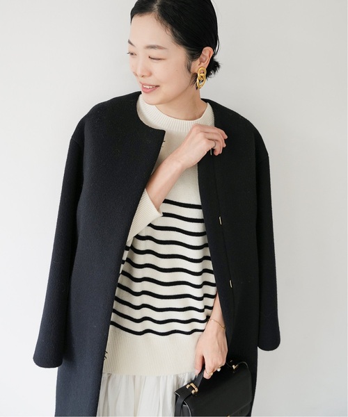 IENA（イエナ）の「《追加》ラムウールノーカラーコート（ノー