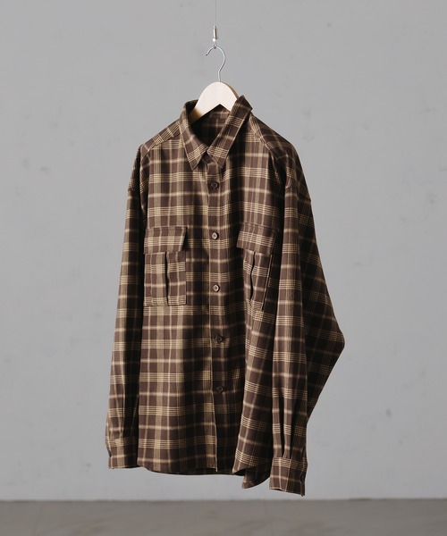 セール】Double Pocket Check Shirt/ダブルポケットチェックシャツ