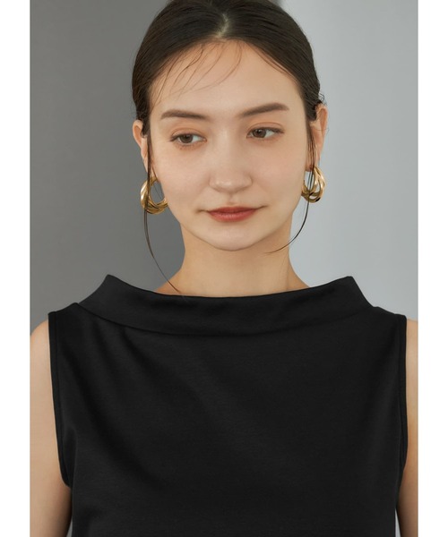 STYLE DELI（スタイルデリ）の「トリプルリングフープピアス（ピアス（両耳用）・レディース・ゴールド/シルバー・FREE）」の4枚目の写真