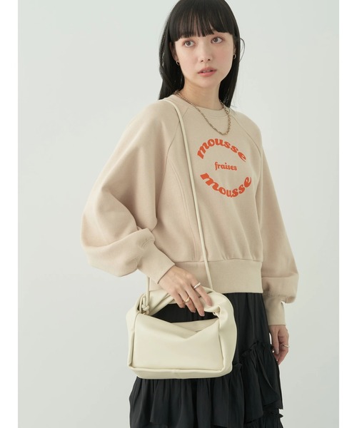 earth music&ecology（アースミュージックアンドエコロジー）の「ツイストハンドルショルダーBAG（ショルダーバッグ・レディース・ライトグリーン/アイボリー/ブラック・FREE）」の5枚目の写真