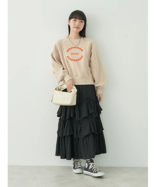 earth music&ecology（アースミュージックアンドエコロジー）の「ツイストハンドルショルダーBAG（ショルダーバッグ・レディース・ライトグリーン/アイボリー/ブラック・FREE）」の6枚目の写真