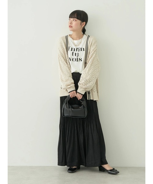 earth music&ecology（アースミュージックアンドエコロジー）の「ツイストハンドルショルダーBAG（ショルダーバッグ・レディース・ライトグリーン/アイボリー/ブラック・FREE）」の8枚目の写真