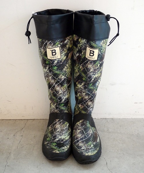 GDC(ジーディーシー)の「bird watching boots(レインシューズ・メンズ・グリーン/グリーン系カモフラージュ・SMALL/XX-LARGE)」の1枚目の写真