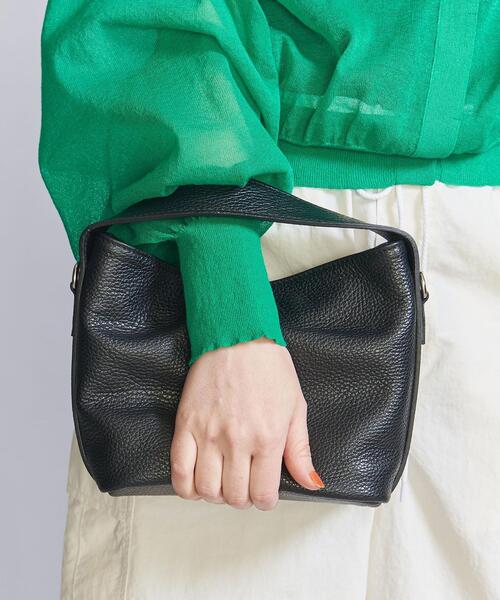 ELYSIR（エリジール）の「＜ELYSIR＞レザー スクエア ワンショルダー バッグ -2WAY-（ショルダーバッグ・レディース・ホワイト/ブラック・FREE）」の4枚目の写真