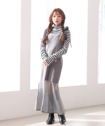 one after another NICE CLAUP | 【リボンコレクション】肩リボンシアーマーメイドキャミワンピース(ワンピース)