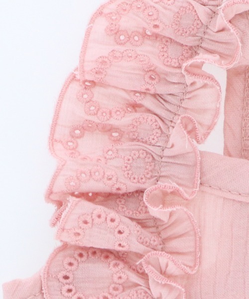 One Octave（ワンオクターヴ）の「One Octave/フリルショルダーワンピ（ペットウェア・レディース・グリーン/ピンク・M/L/2L/S/XS/2XS/2M）」の4枚目の写真