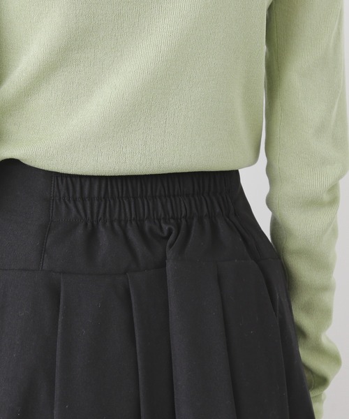 N.（N. Natural Beauty Basic）（エヌエヌナチュラルビューティーベーシック）の「【S Size Line】◆切替タックボリュームスカート（スカート・レディース・オフホワイト/ブラック/オレンジ・SMALL/MEDIUM）」の7枚目の写真