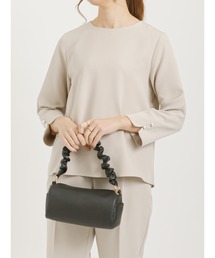 Te chichi | ダブルクロス袖口パール釦バックペプラムブラウス【セットアップ可】（セレモニーアイテム）(シャツ/ブラウス)