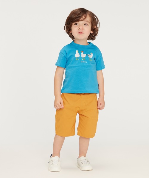 Moujonjon(ムージョンジョン)の「無地ダンプ6分丈ハーフパンツ(その他パンツ・キッズ・グリーン/レンガ/キャメル/ブルー/スミクロ・120/130/90/110/100)」の17枚目の写真
