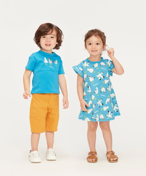 Moujonjon(ムージョンジョン)の「無地ダンプ6分丈ハーフパンツ(その他パンツ・キッズ・グリーン/レンガ/キャメル/ブルー/スミクロ・120/130/90/110/100)」の14枚目の写真