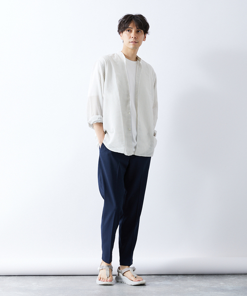 417 EDIFICE(フォーワンセブンエディフィス)の「【ESSENTIAL / エッセンシャル】シアーバンドシャツ(シャツ/ブラウス・メンズ・その他6/その他4/その他5/その他11・SMALL/LARGE/MEDIUM)」の7枚目の写真