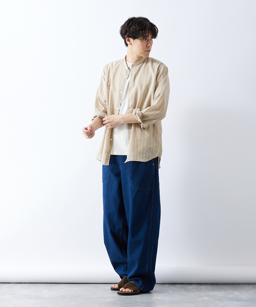 417 EDIFICE(フォーワンセブンエディフィス)の「【ESSENTIAL / エッセンシャル】シアーバンドシャツ(シャツ/ブラウス・メンズ・その他6/その他4/その他5/その他11・SMALL/LARGE/MEDIUM)」の9枚目の写真