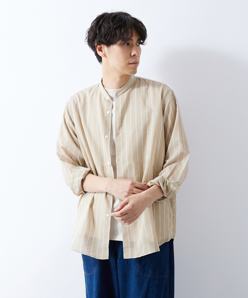417 EDIFICE(フォーワンセブンエディフィス)の「【ESSENTIAL / エッセンシャル】シアーバンドシャツ(シャツ/ブラウス・メンズ・その他6/その他4/その他5/その他11・SMALL/LARGE/MEDIUM)」の10枚目の写真