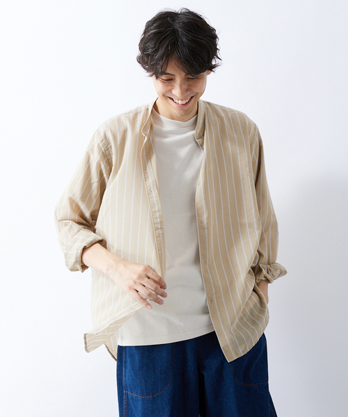 417 EDIFICE(フォーワンセブンエディフィス)の「【ESSENTIAL / エッセンシャル】シアーバンドシャツ(シャツ/ブラウス・メンズ・その他6/その他4/その他5/その他11・SMALL/LARGE/MEDIUM)」の11枚目の写真