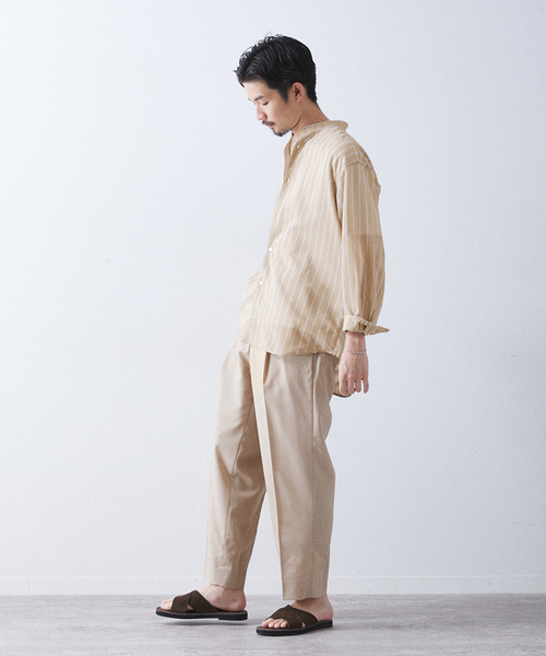 417 EDIFICE(フォーワンセブンエディフィス)の「【ESSENTIAL / エッセンシャル】シアーバンドシャツ(シャツ/ブラウス・メンズ・その他6/その他4/その他5/その他11・SMALL/LARGE/MEDIUM)」の14枚目の写真