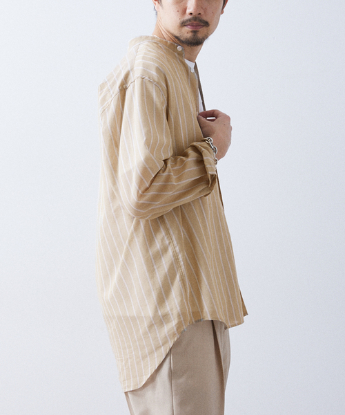 417 EDIFICE(フォーワンセブンエディフィス)の「【ESSENTIAL / エッセンシャル】シアーバンドシャツ(シャツ/ブラウス・メンズ・その他6/その他4/その他5/その他11・SMALL/LARGE/MEDIUM)」の15枚目の写真